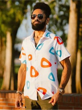 Togepi pattern Pokémon Button up Hawaiian Shirt 2XL